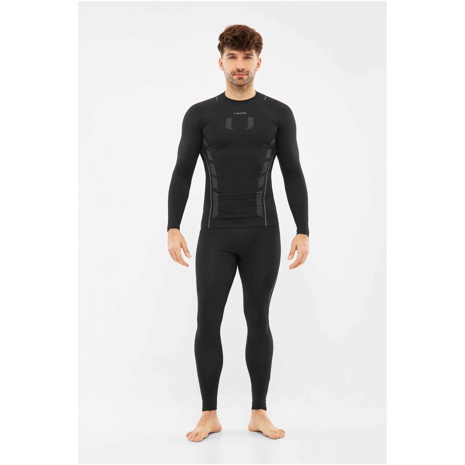 Bielizna męska VIKING Eiger 2.0 Pants Bamboo czarno-szara