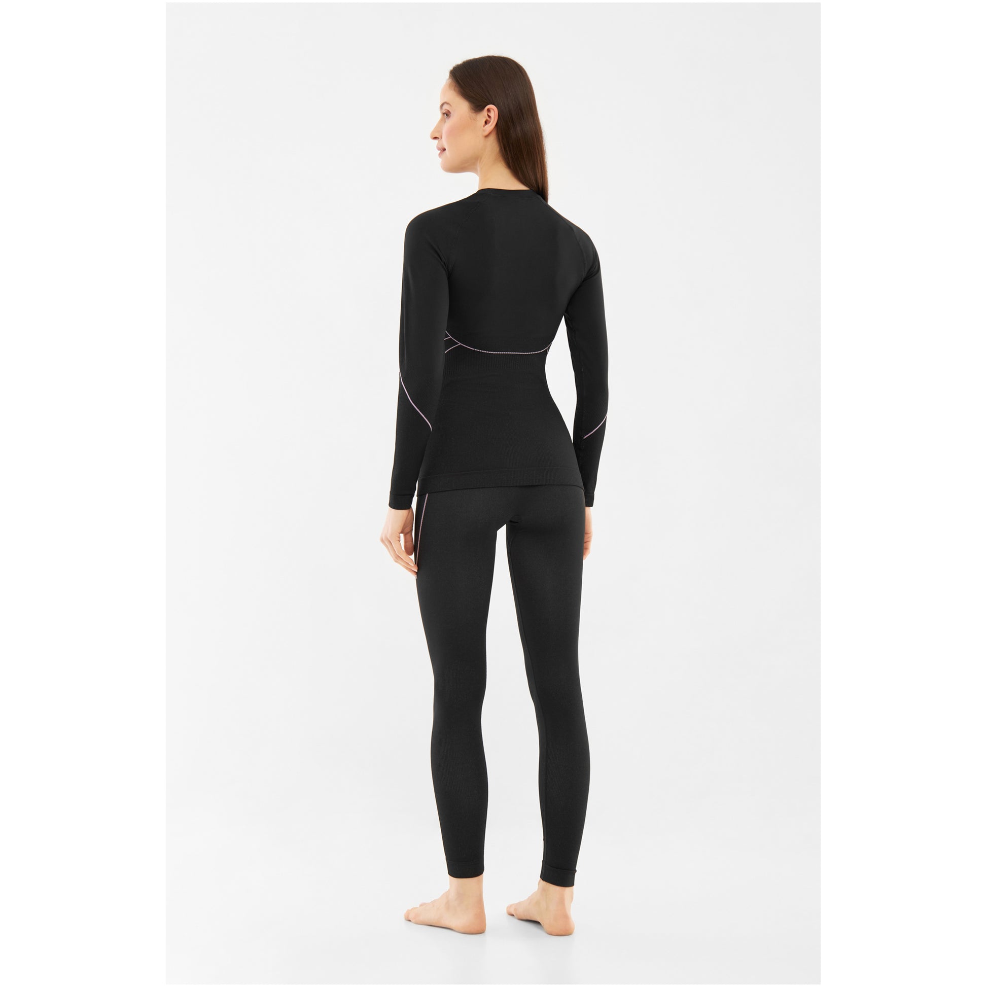 Bielizna damska VIKING Etna 2.0 Lady Pants Bamboo czarno-fioletowa