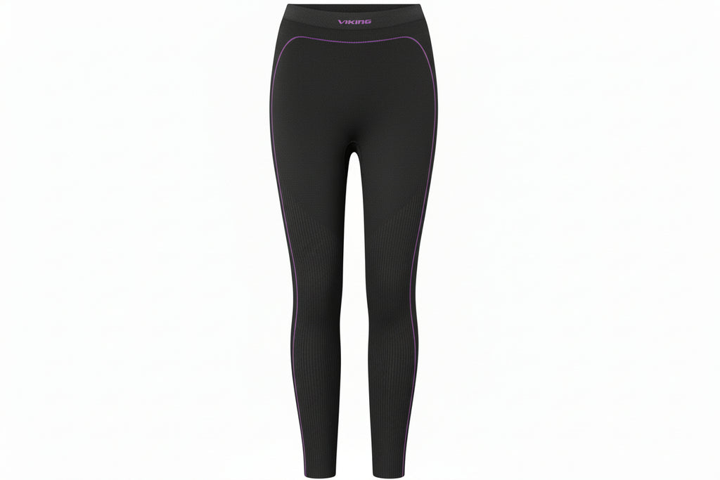 Bielizna damska VIKING Etna 2.0 Lady Pants Bamboo czarno-fioletowa