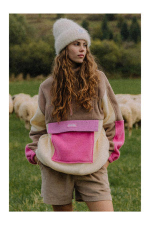 Bluza Polar JUNGMOB | STRAWBERRY LATTE