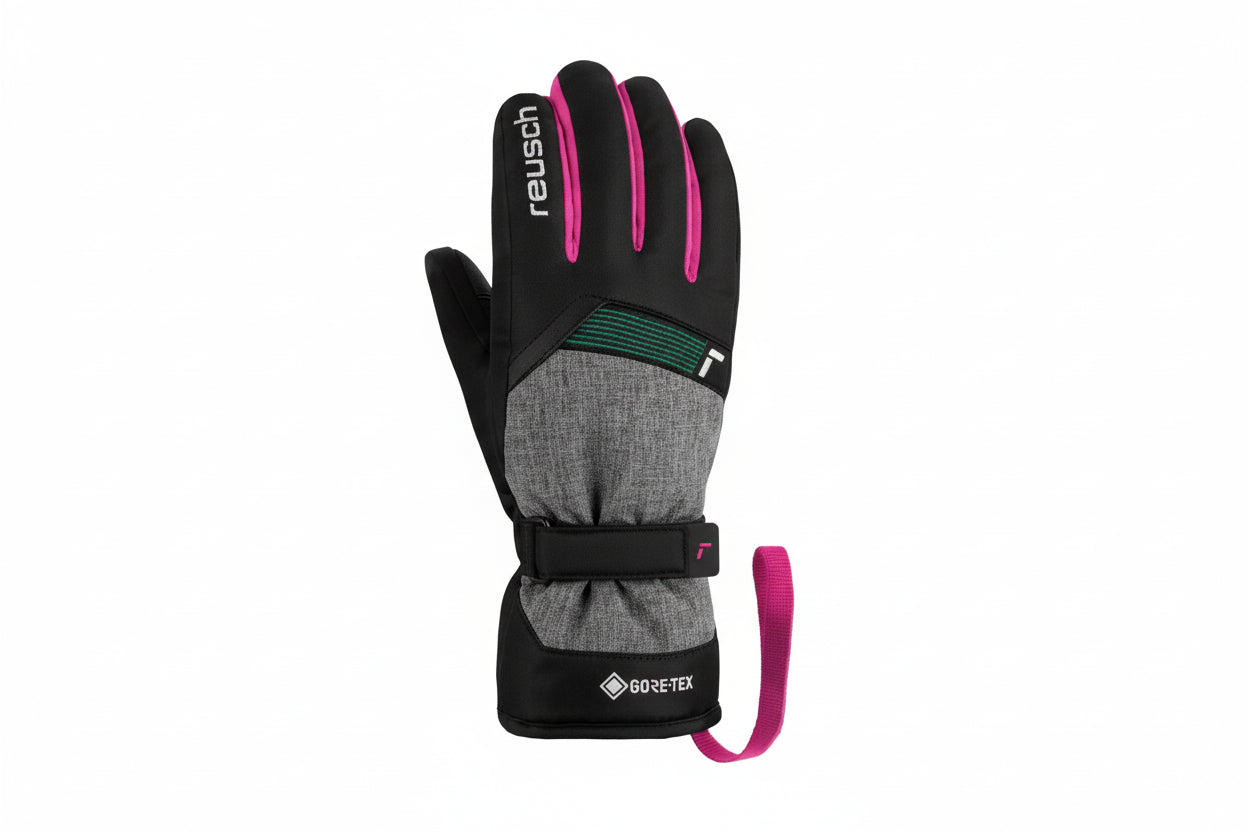 Rękawice narciarskie dziecięce Reusch Flash GTX Junior czerwone