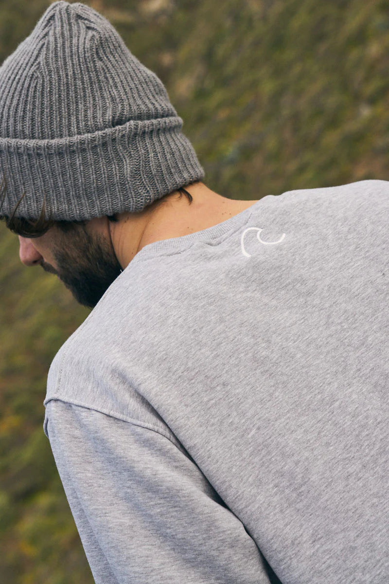 Bluza JUNGMOB |  WAVE GREY CREWNECK